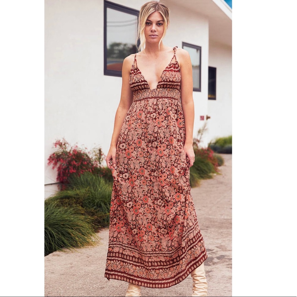 NWT Lulu’s field day floral maxi dress